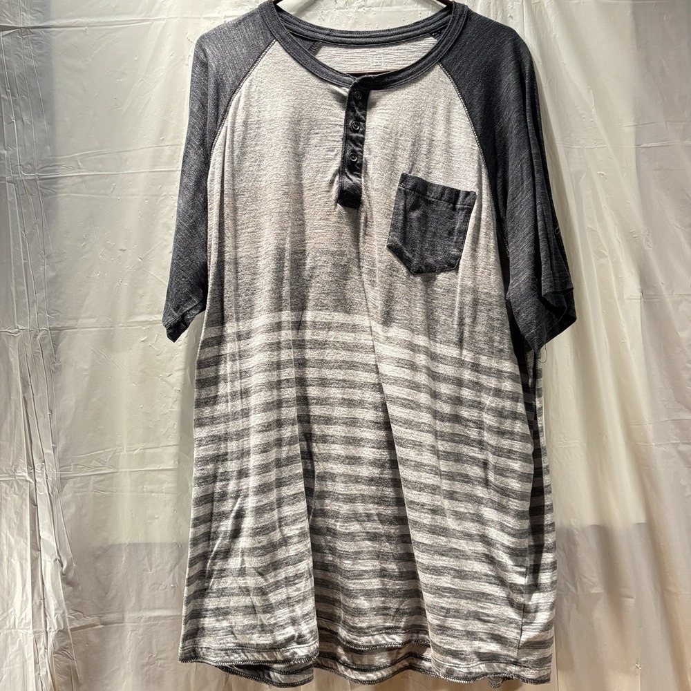 George‎ Men's Shirt Short Sleeve  3 Button Pocket 3XL Tee Cotton/ polyester